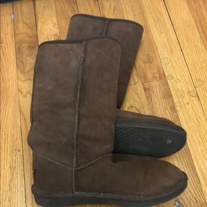 L.L.Bean Brown Suede tall winter boots